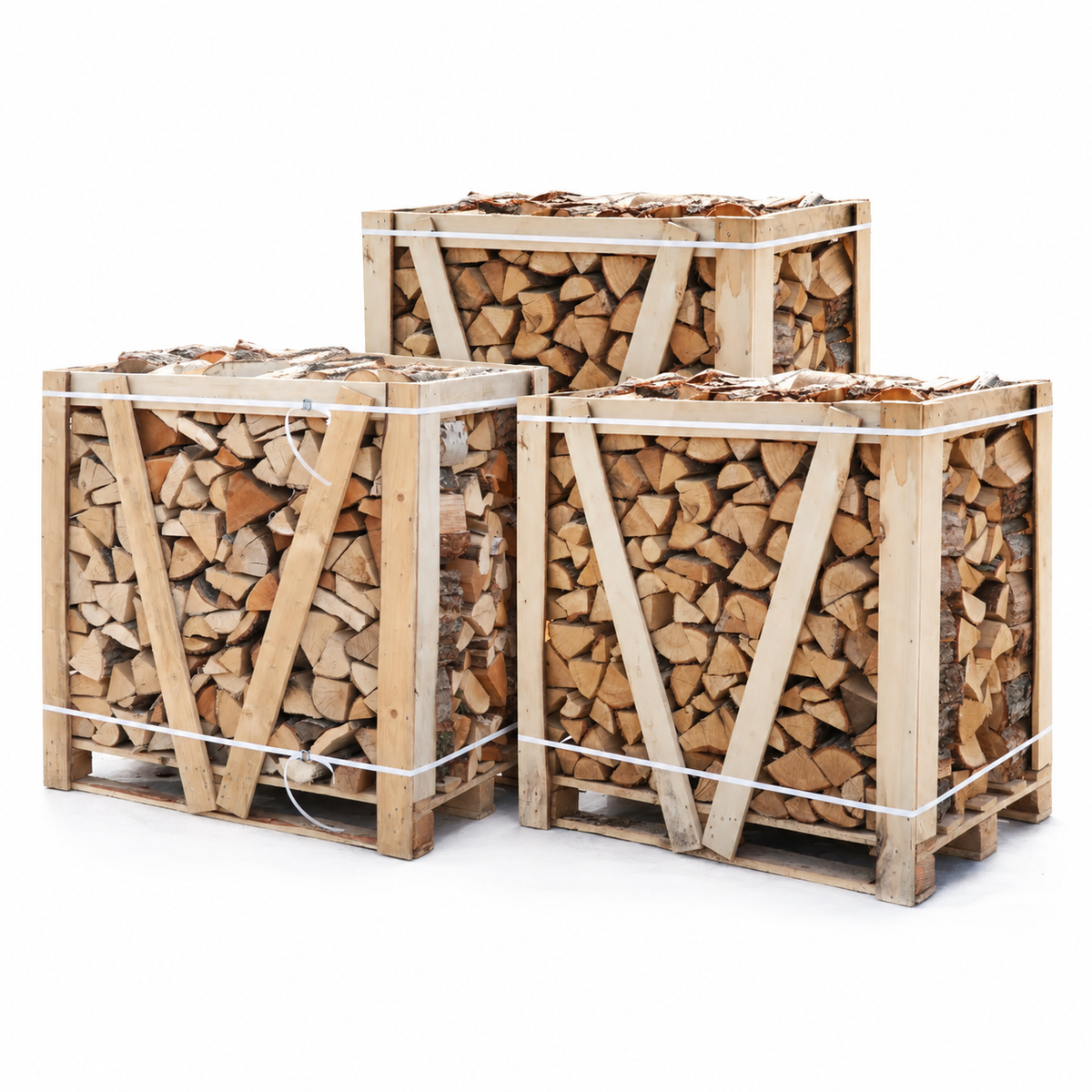 Aanbieding: 1 krat Softmix, 2 kratten Eiken Haardhout